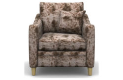 Heart of House Newbury Shimmer Fabric Chair - Taupe
